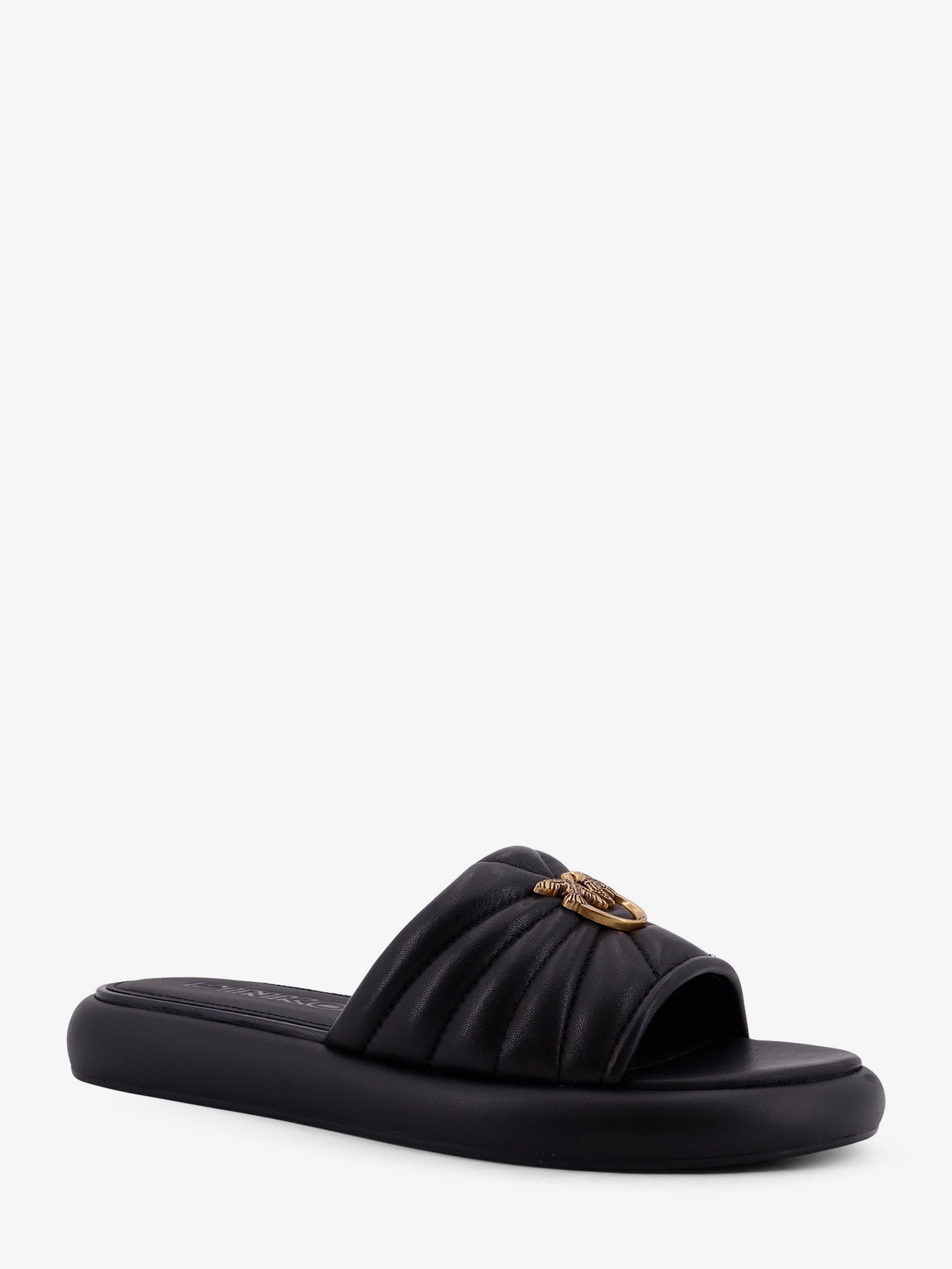 Pinko Fiona low leather sandals, view 2