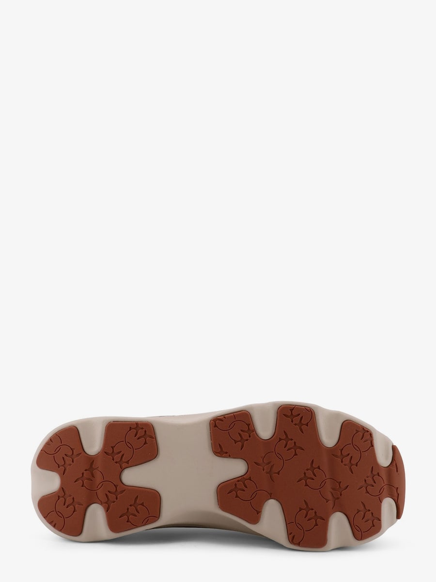 Pinko Nylon sneakers with leather inserts, view 4