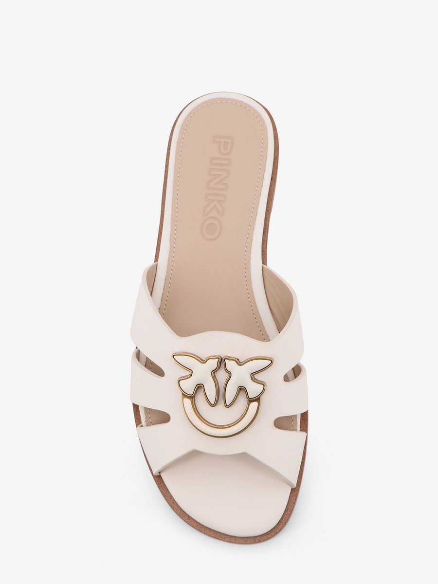 Pinko Milly low leather sandals, view 4