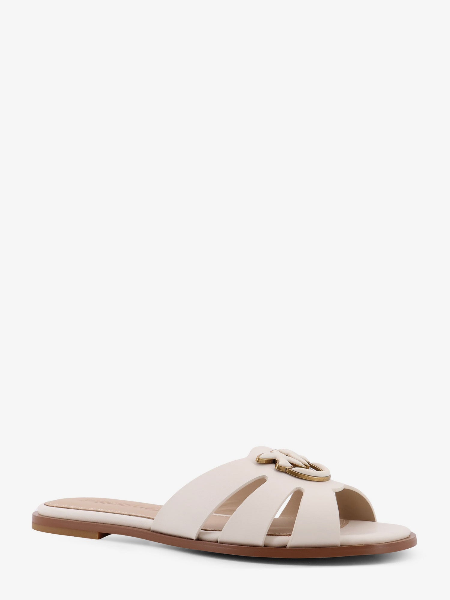 Pinko Milly low leather sandals, view 2
