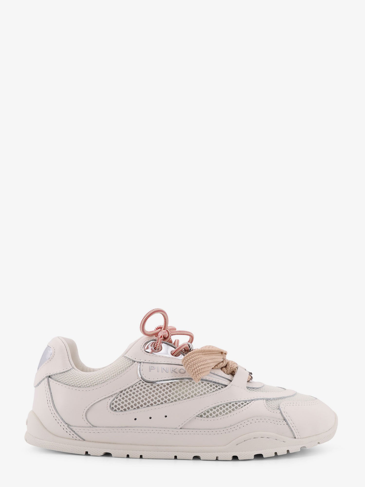 Pinko Yulia mesh sneakers with leather inserts