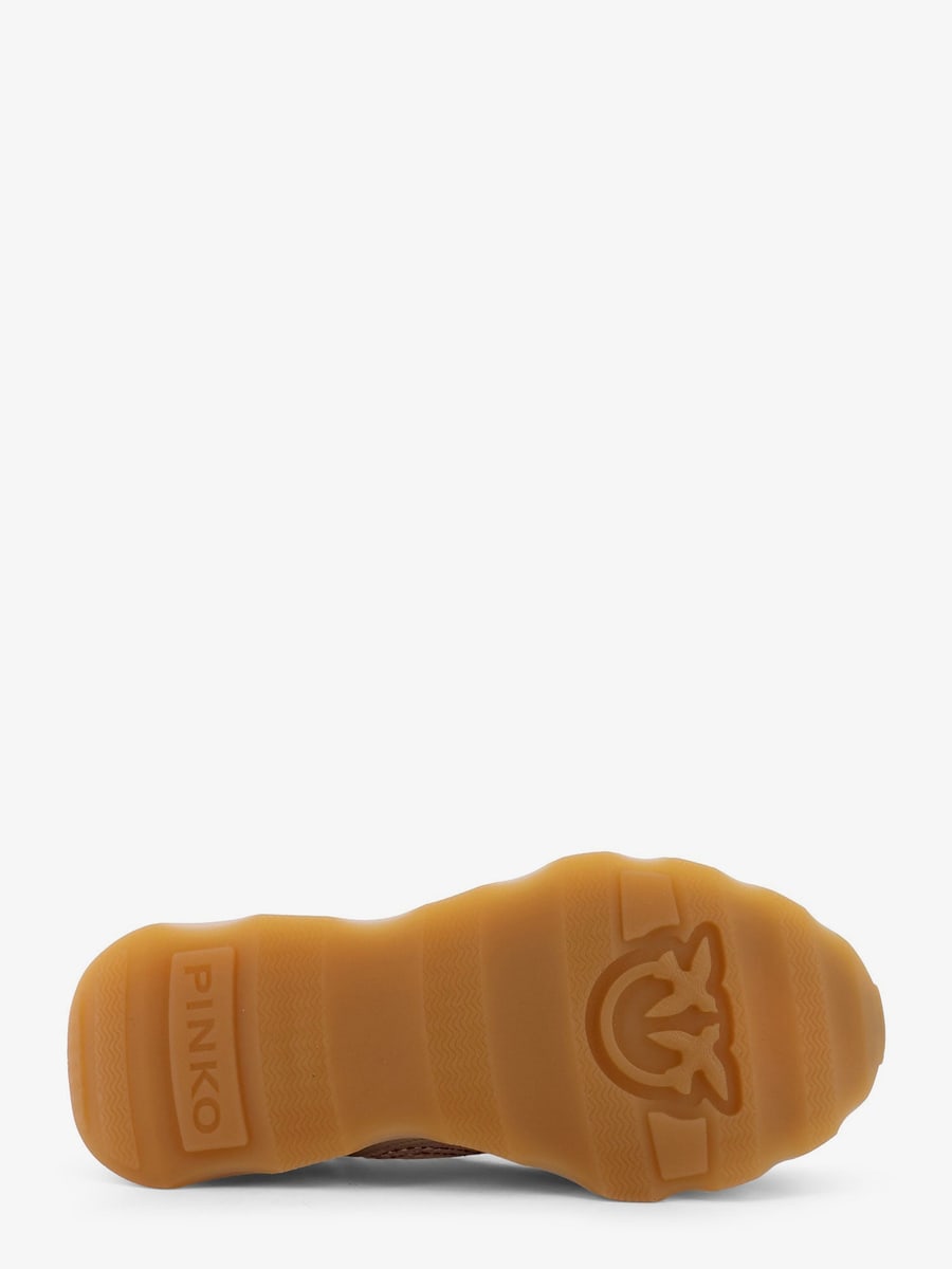 Pinko Zoe suede sneakers with mesh inserts, view 4