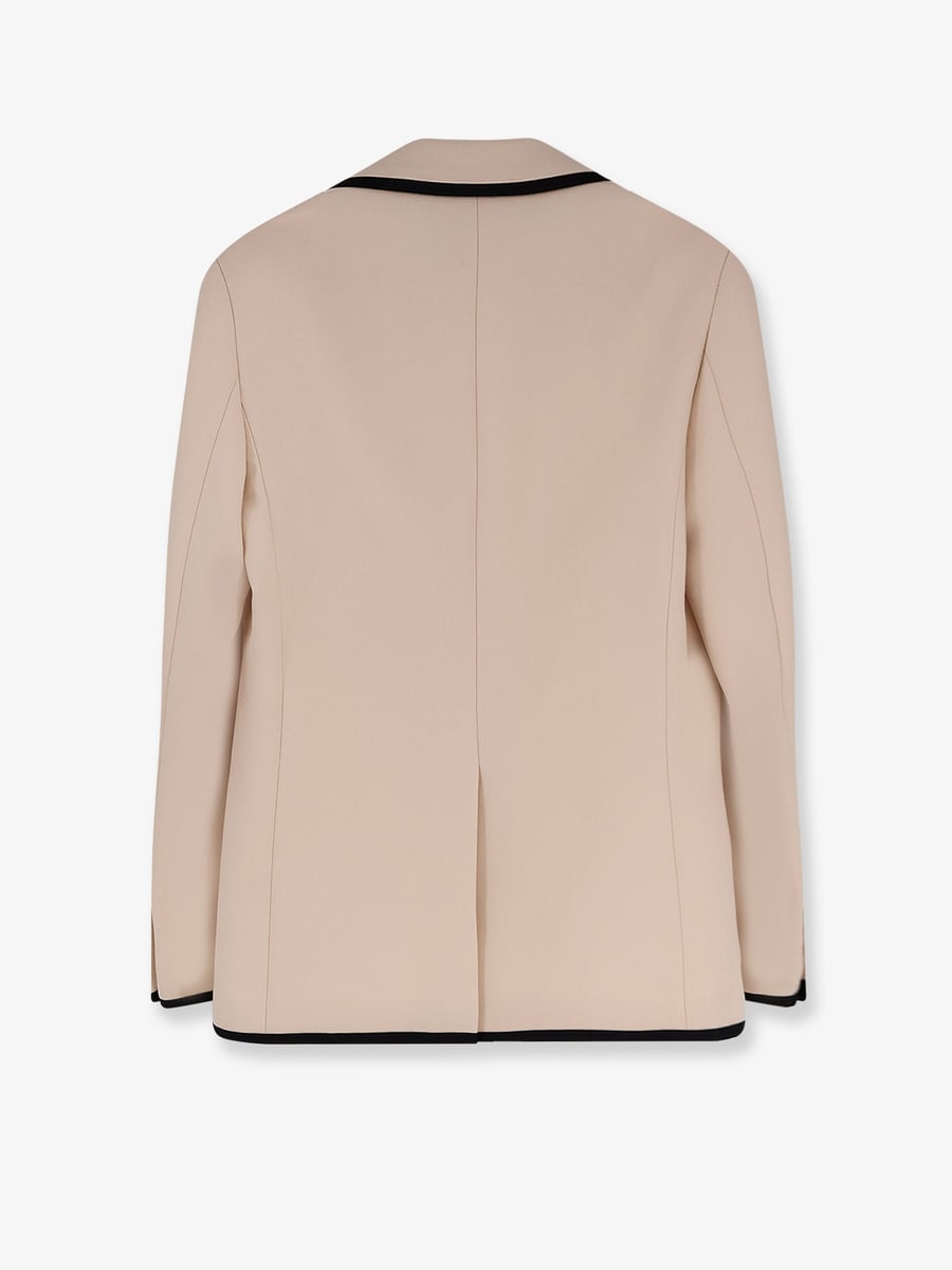 VALENTINO Single-breasted virgin wool blazer, view 4