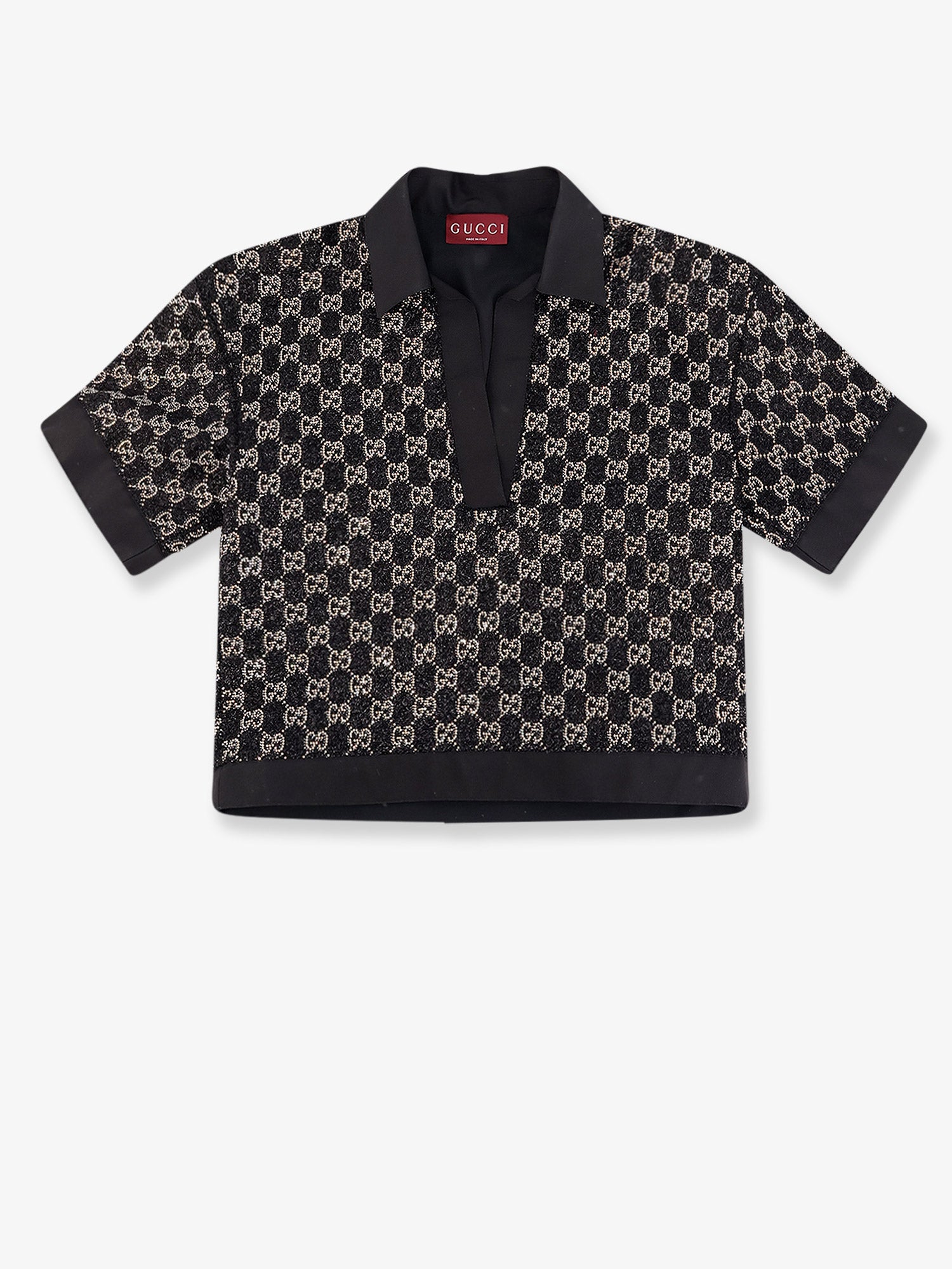 Gucci Lightweight lamé wool tweed top