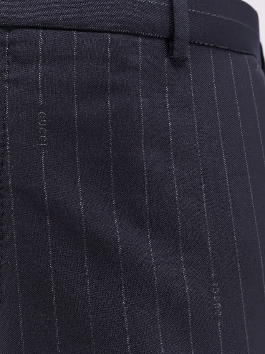 Gucci Gucci pinstripe wool trousers, view 5