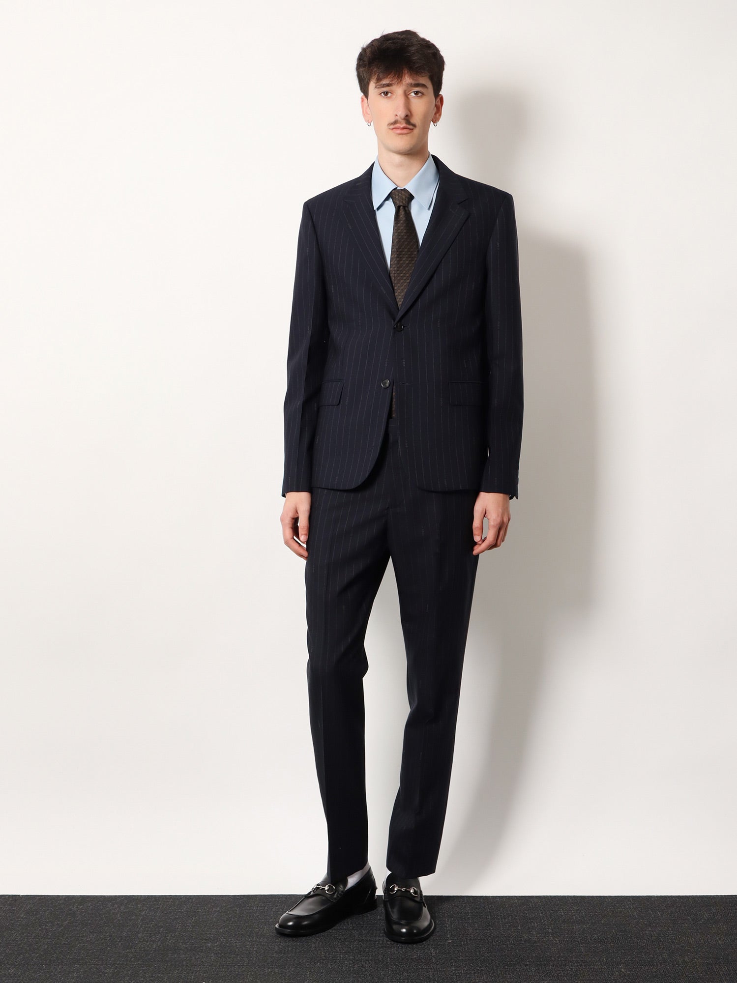 Gucci Gucci pinstripe wool trousers, view 2