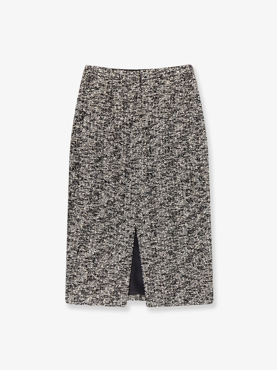 Gucci Midi skirt in laminated bouclé fabric