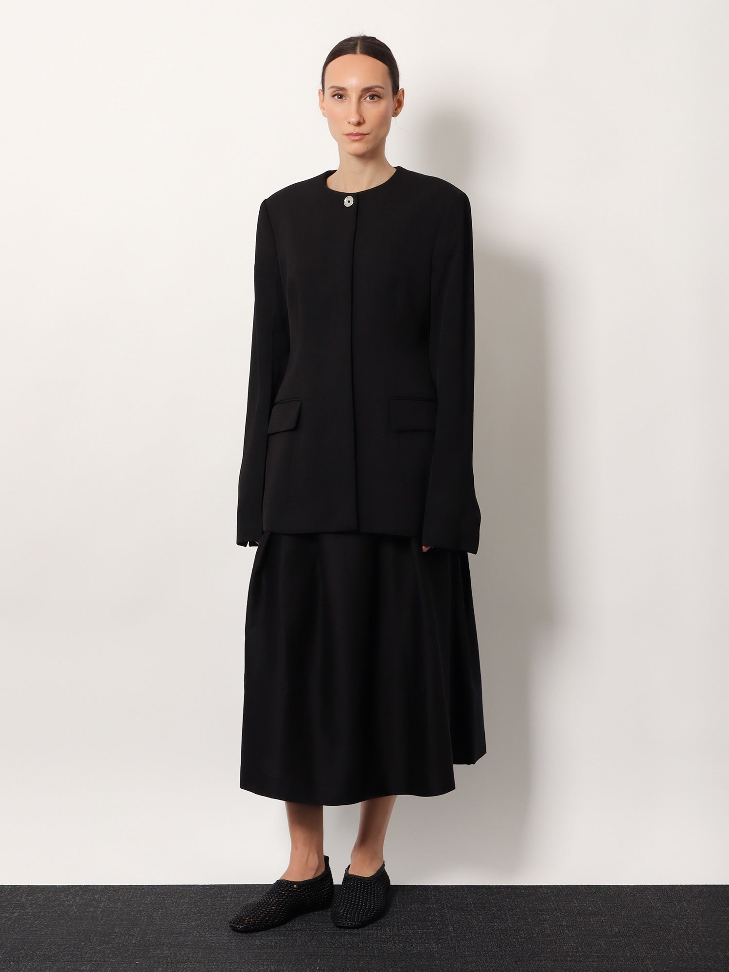 Toteme Evening viscose blend blazer, view 2