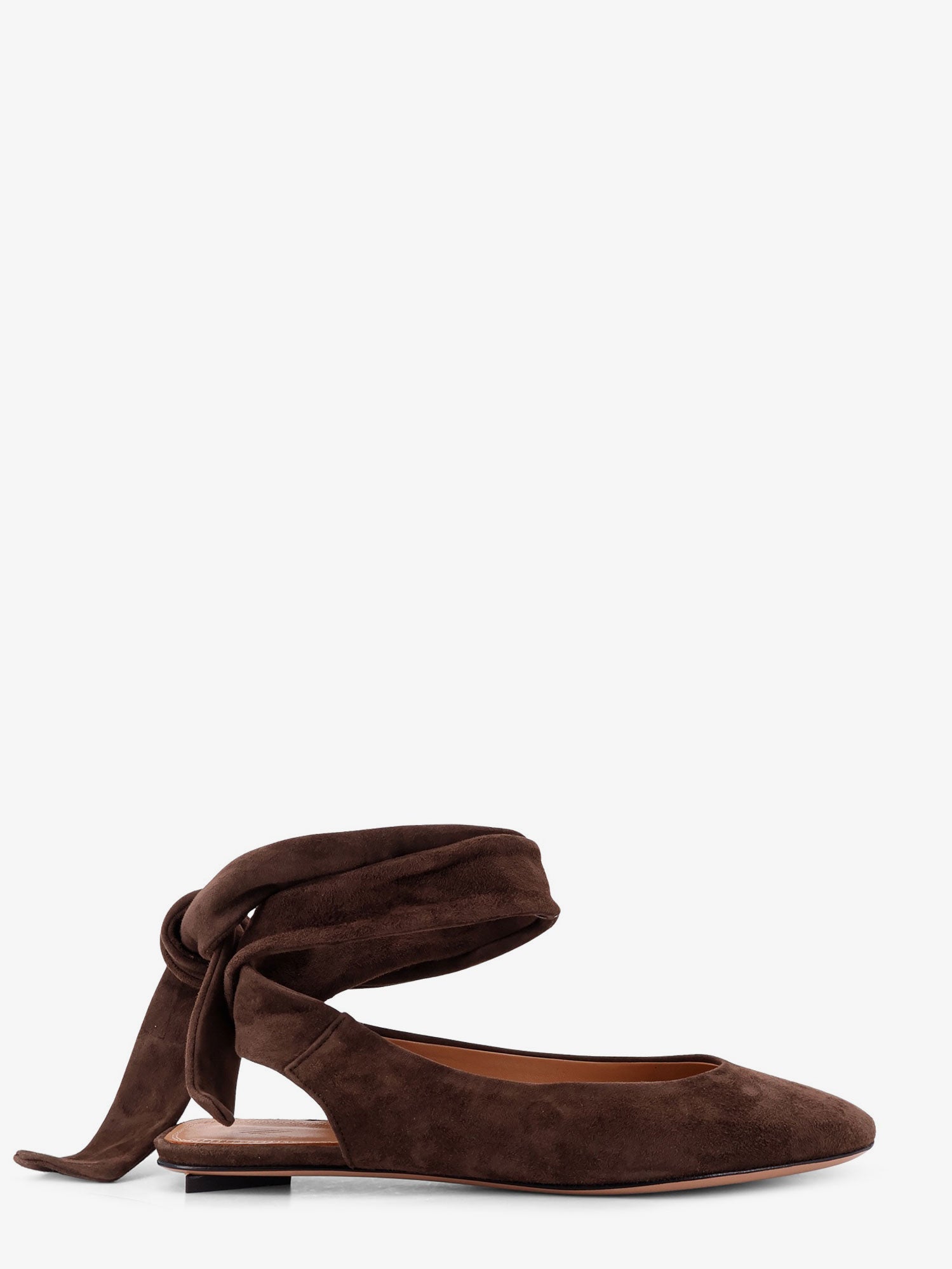 The Attico Cloe suede ballerinas
