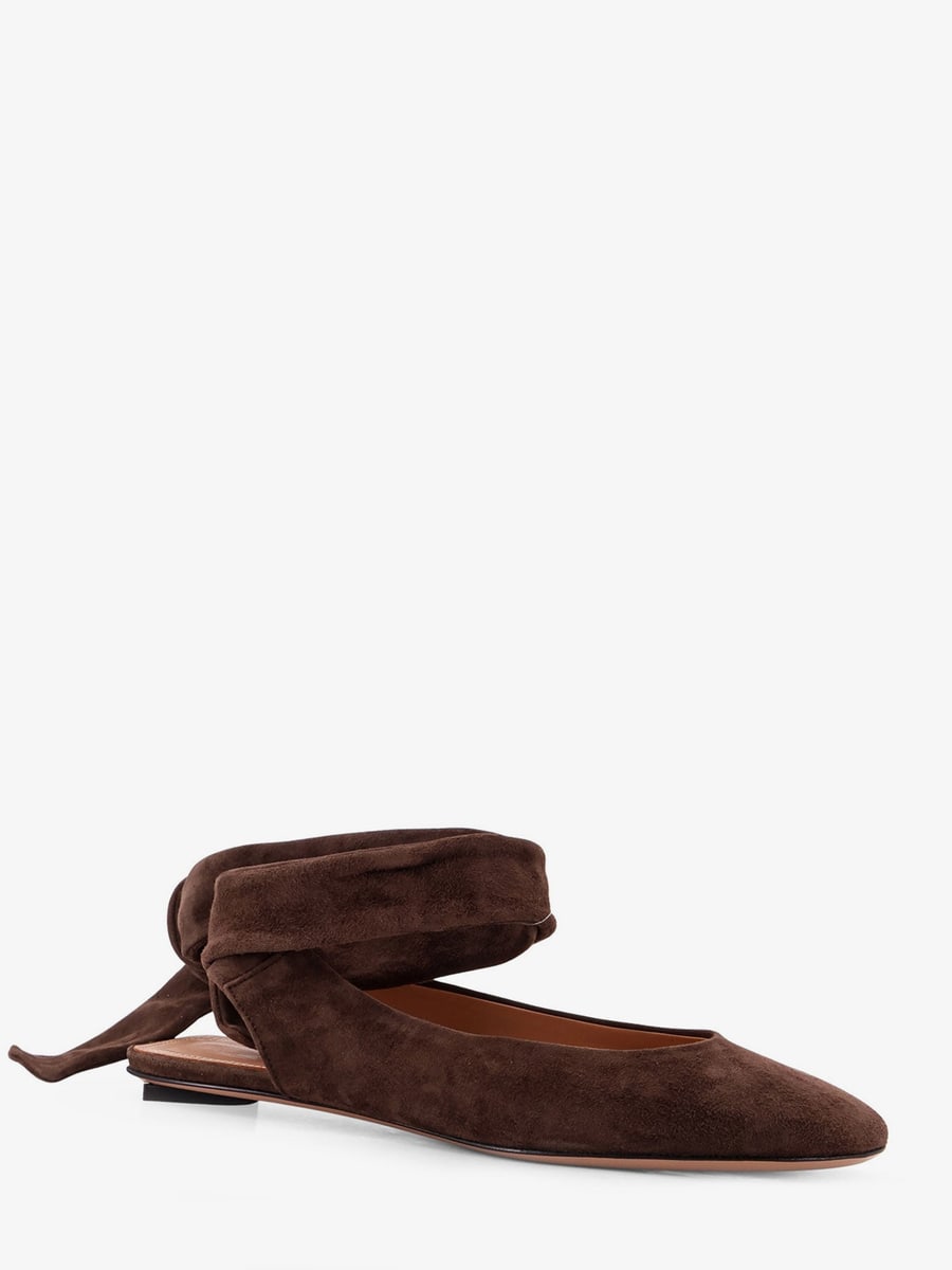 The Attico Cloe suede ballerinas, view 3