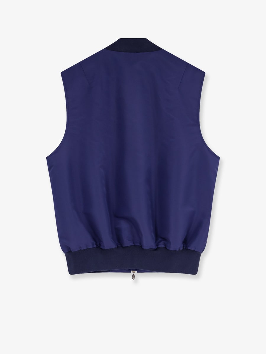 Brunello Cucinelli Water-repellent nylon sleeveless jacket, view 2