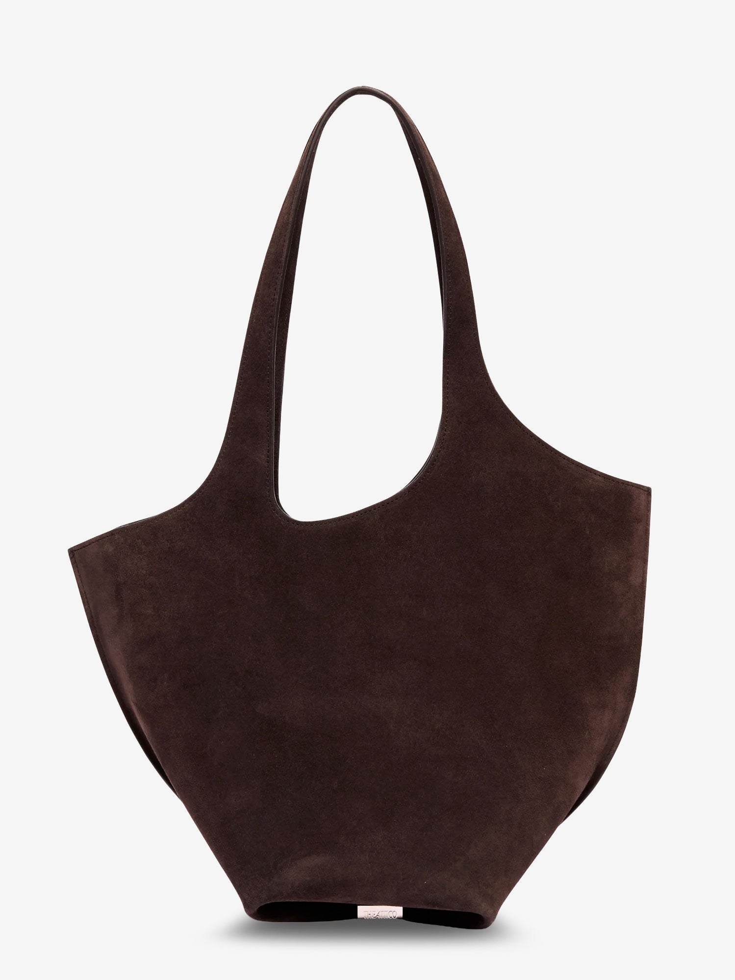 The Attico La Scoop suede shoulder bag, view 2