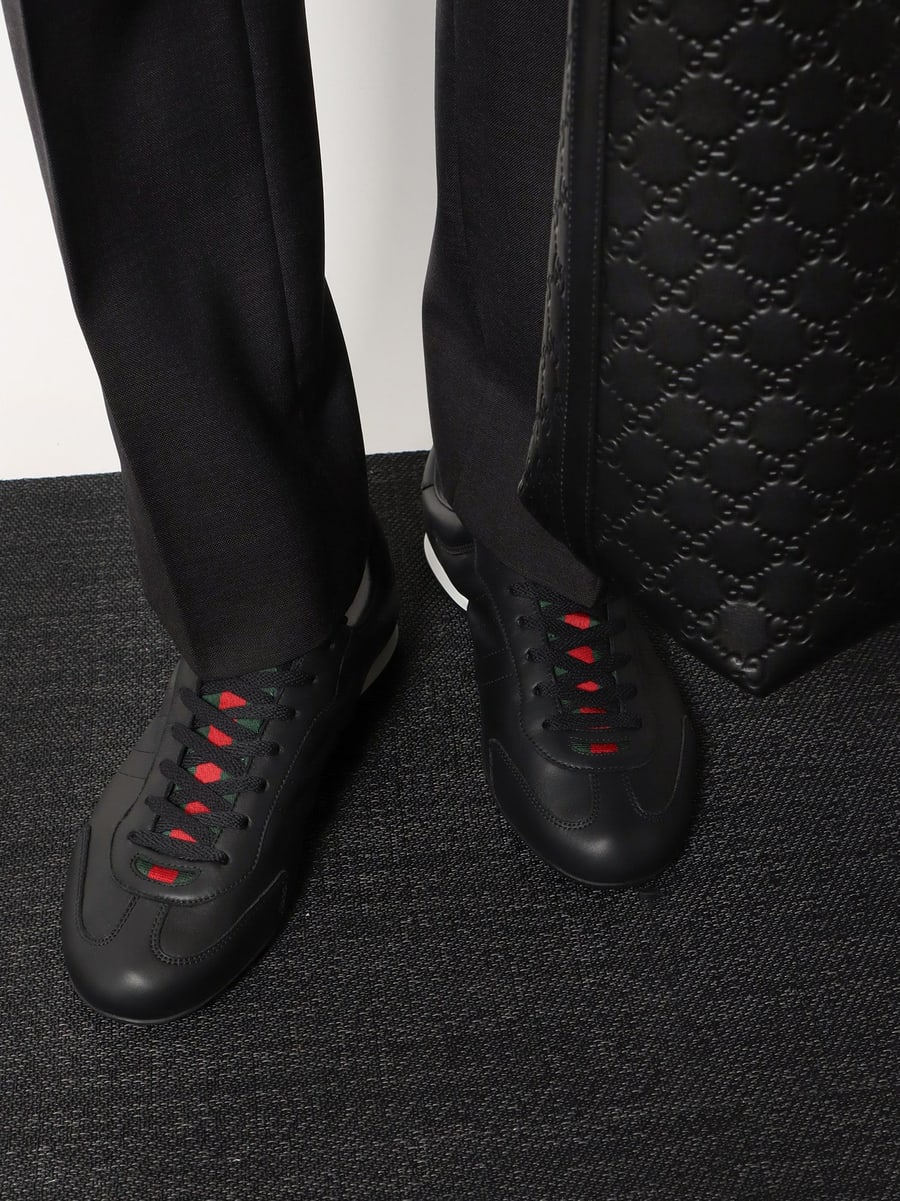 Gucci Gucci Shift leather sneakers, view 2