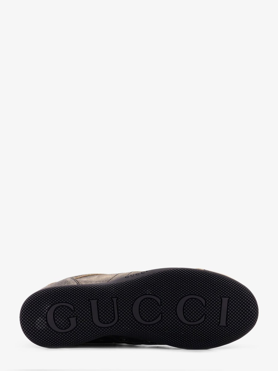 Gucci Gucci Shift délavé leather sneakers, view 5