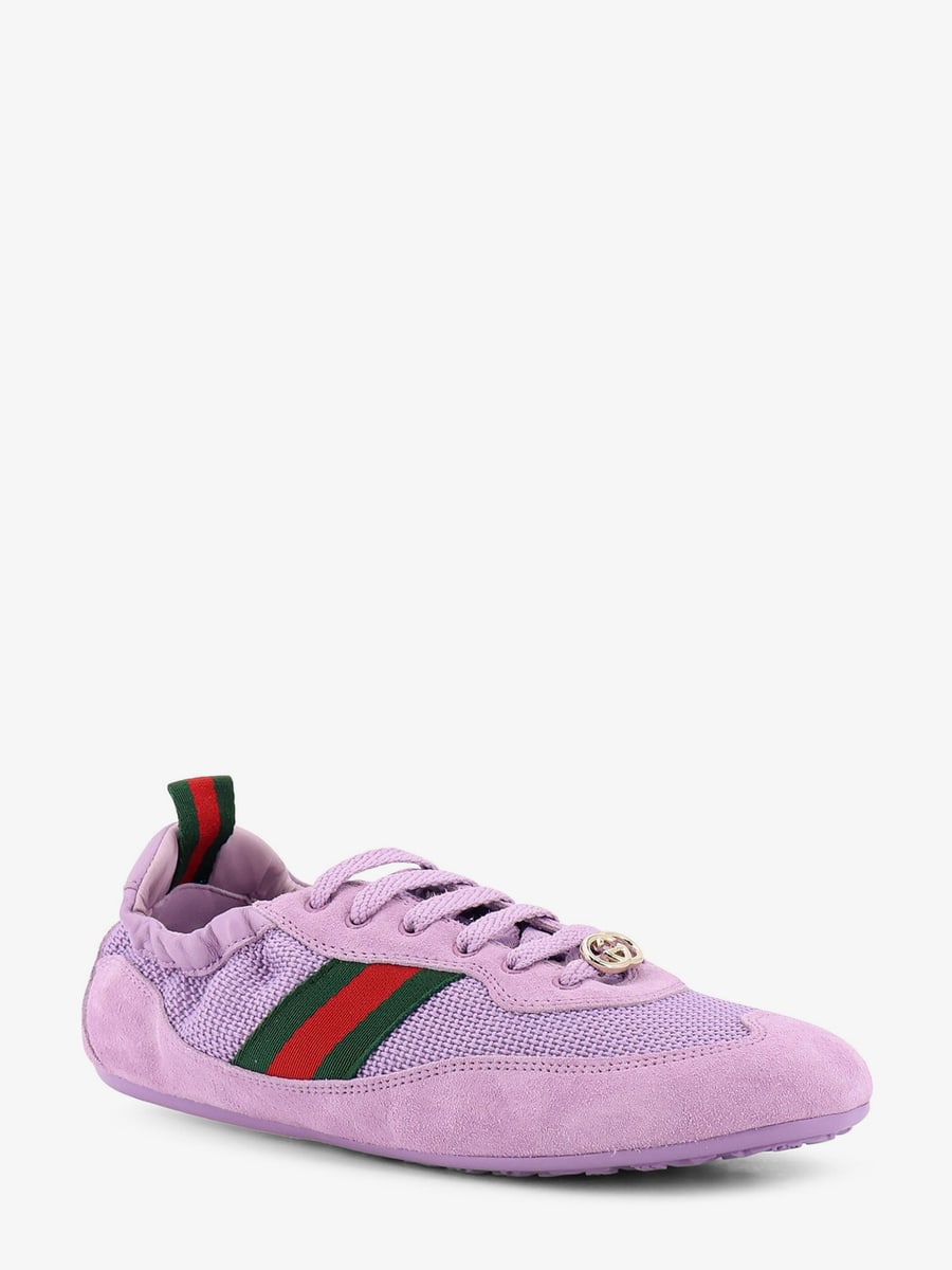Gucci Gucci Shift mesh and suede sneakers, view 2