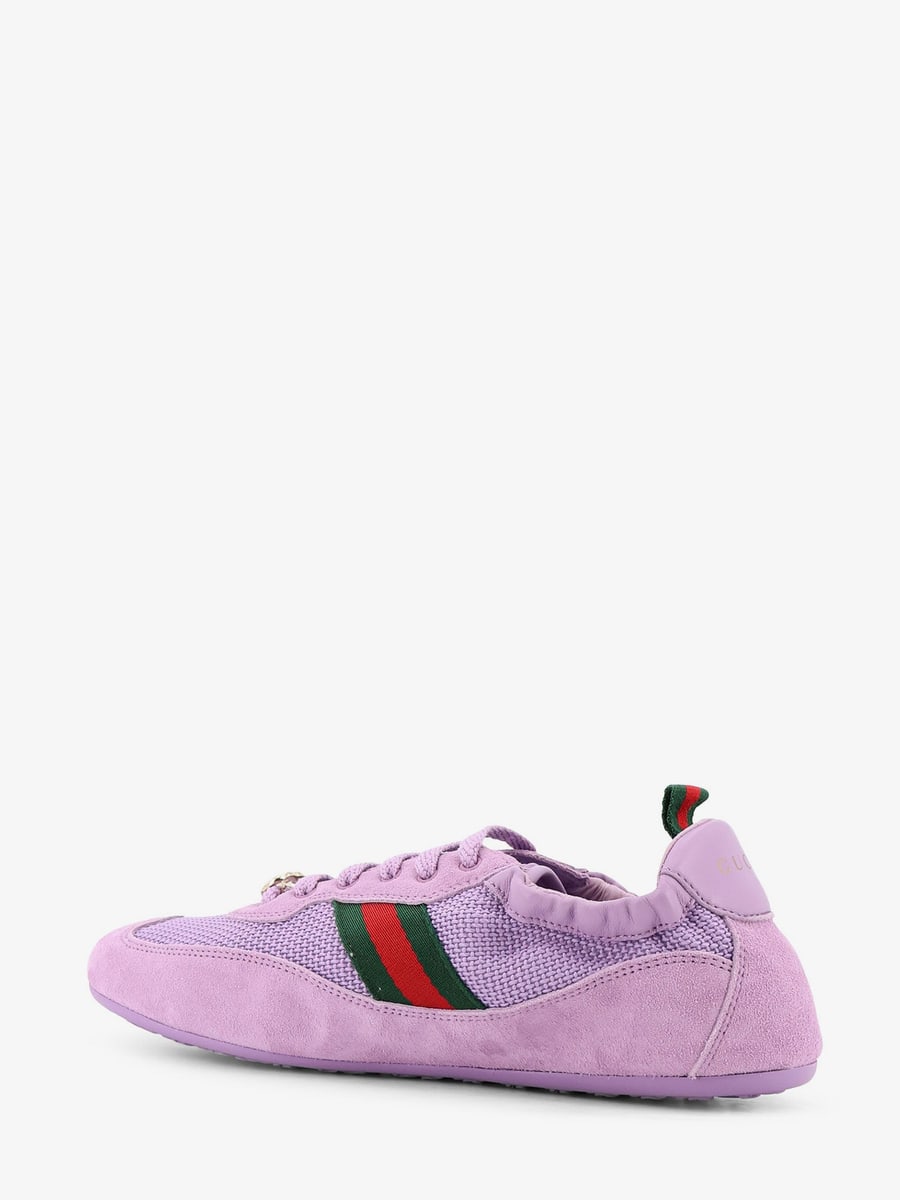 Gucci Gucci Shift mesh and suede sneakers, view 3
