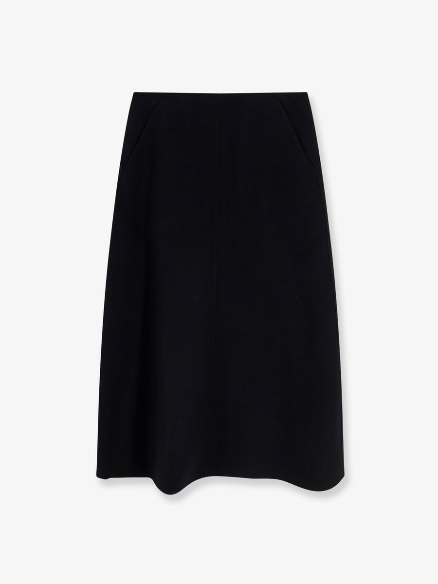 R2W Catran midi wool and cashmere skirt