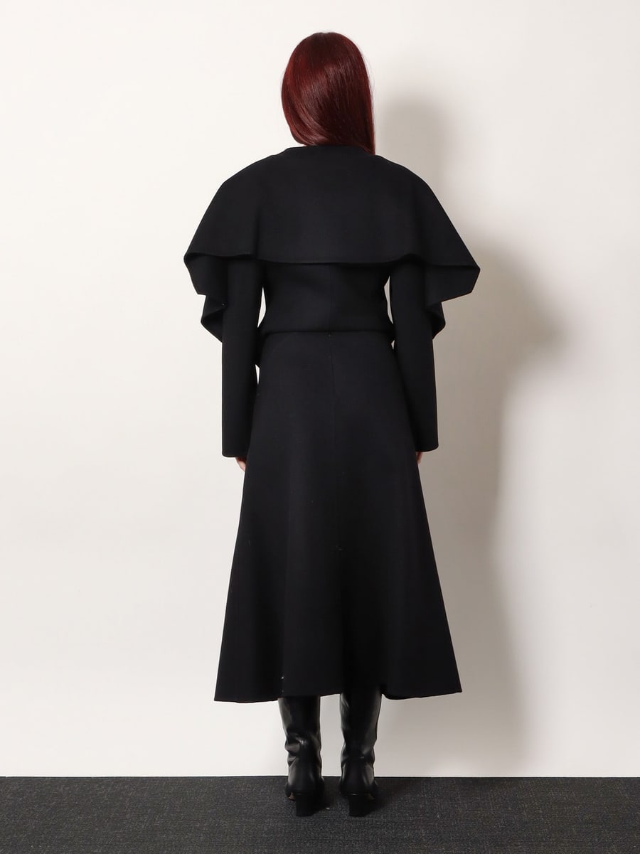 R2W Catran midi wool and cashmere skirt, view 3