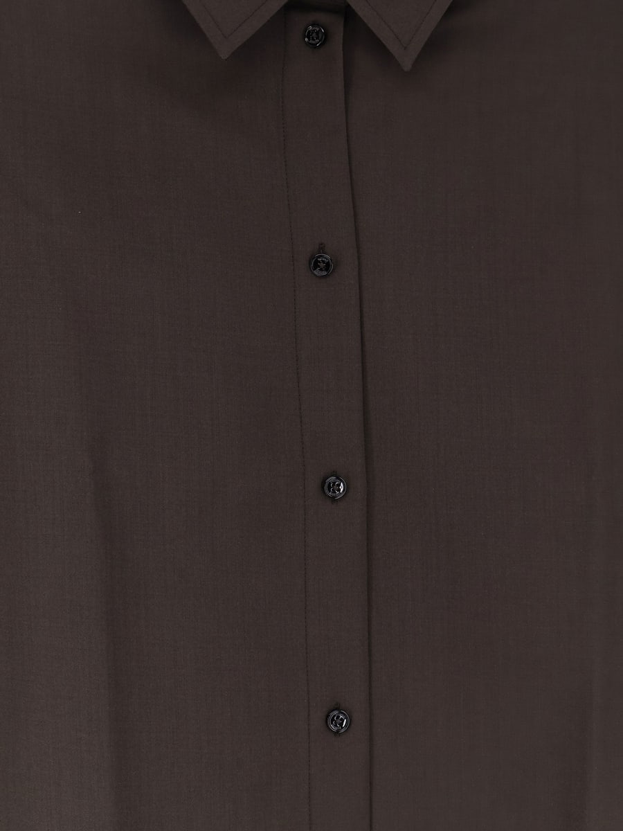 Toteme Tie-Cuff wool shirt, view 5