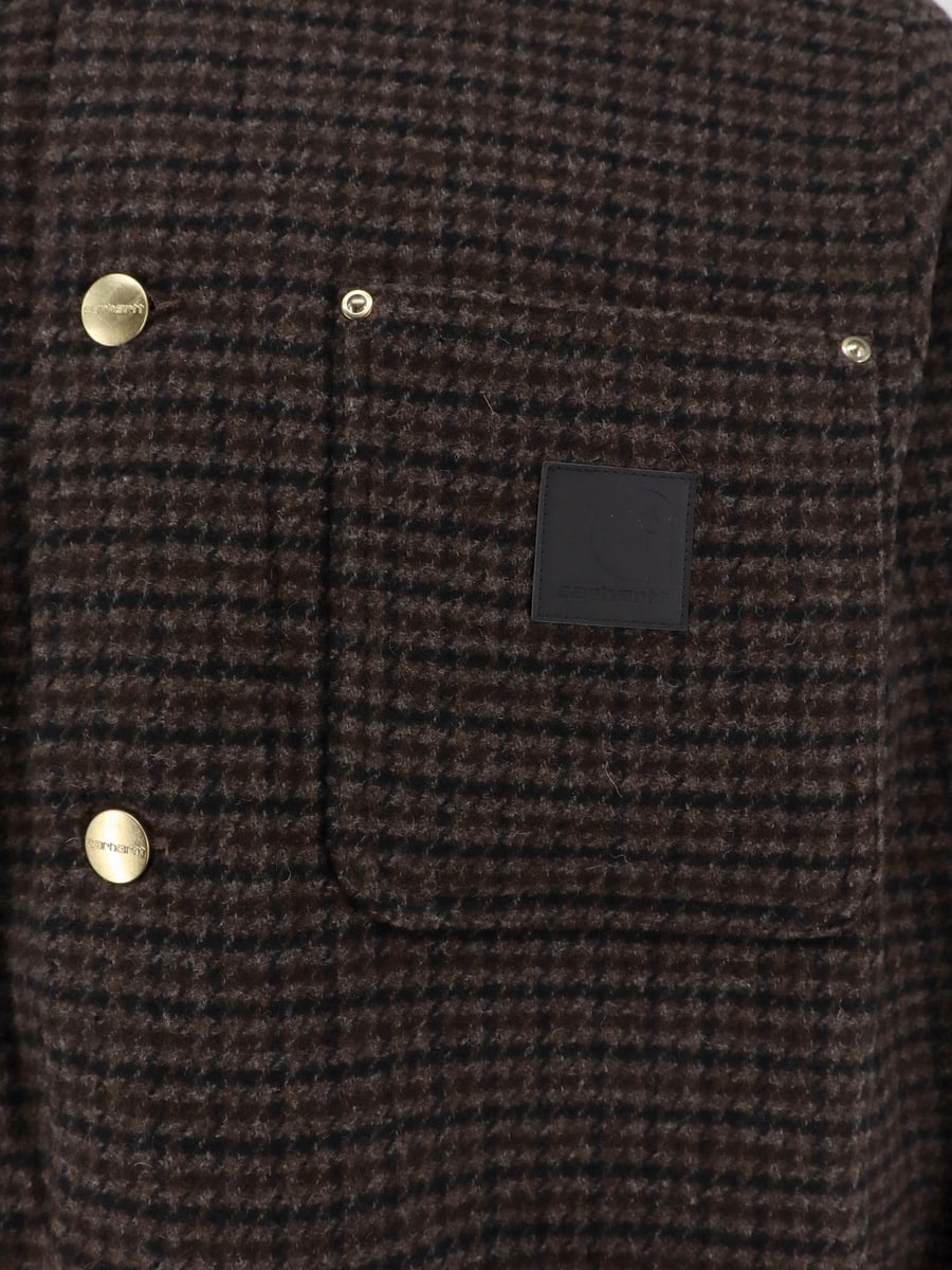 Carhartt WIP Lowis jacket with houndstooth pattern, view 3
