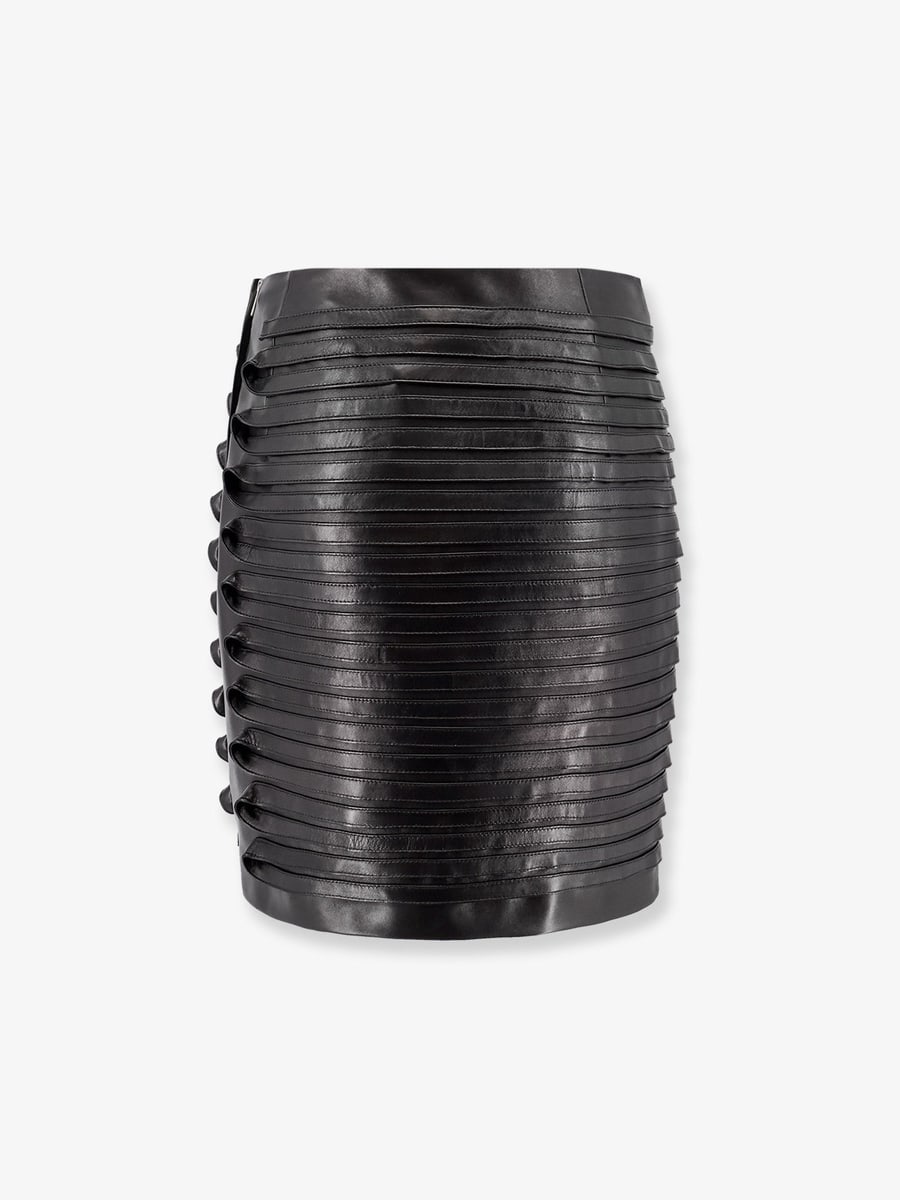 Versace Leather skirt, view 5