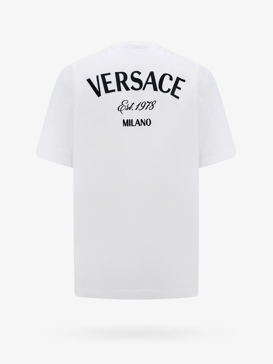 Versace Cotton jersey t-shirt with logo embroidery, view 6
