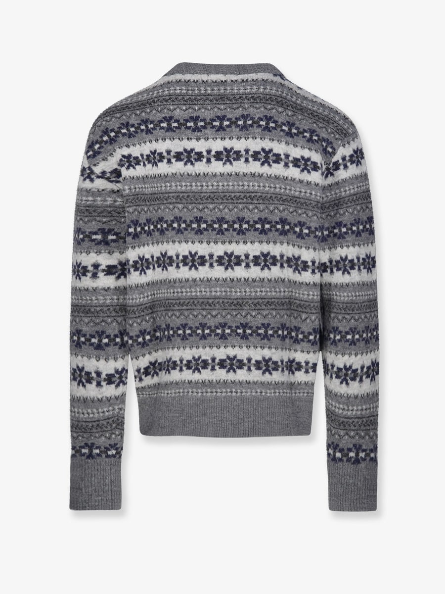 DUNST Fairisle wool blend sweater, view 2