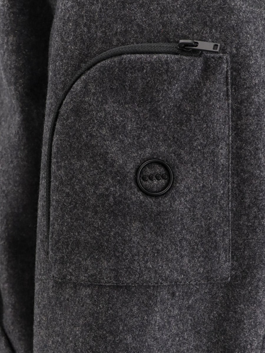 HEVO Grottaverde virgin wool blend coat, view 3