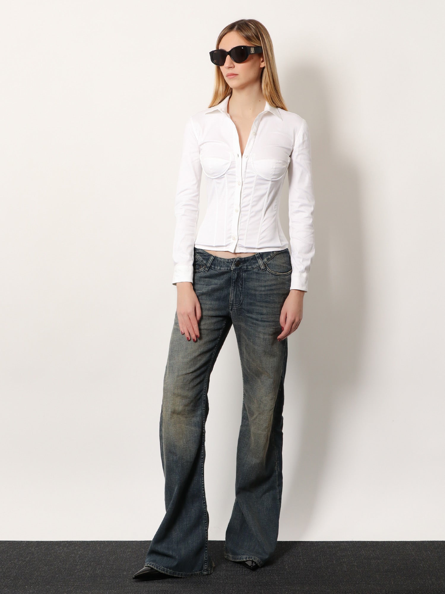Balenciaga Curved Waist Pants jeans, view 2