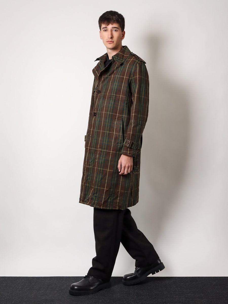 Burberry Cotton trench with check motif, view 2