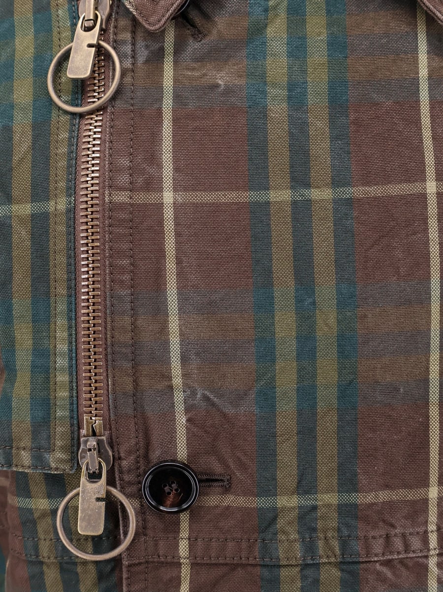 Burberry Cotton trench with check motif, view 4