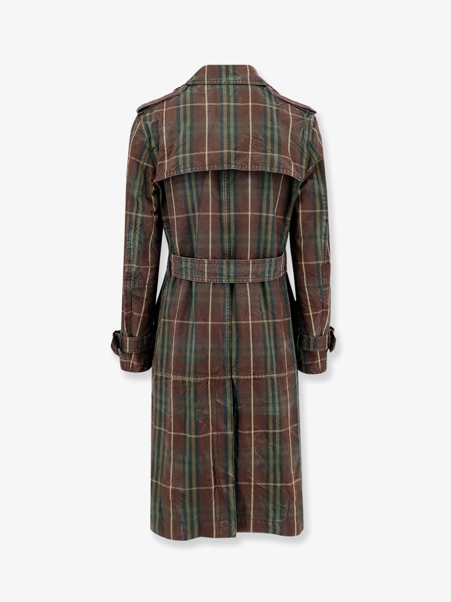 Burberry Cotton trench with check motif, view 5