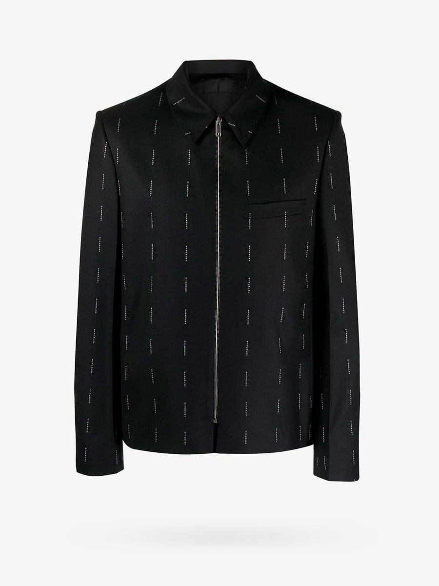 Givenchy Wool blazer with all-over logo print