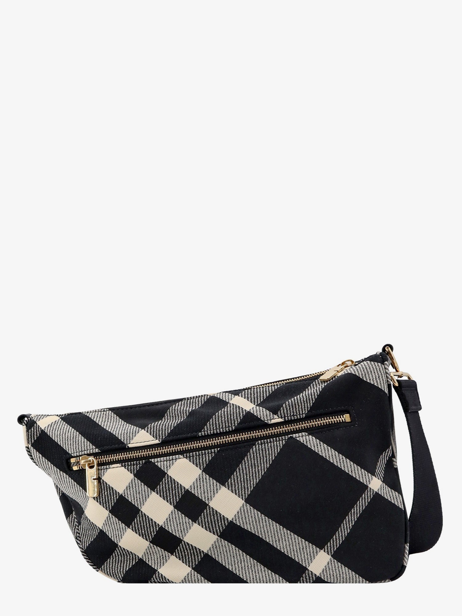 Burberry Fabric shoulder bag with burberry check motif, view 2