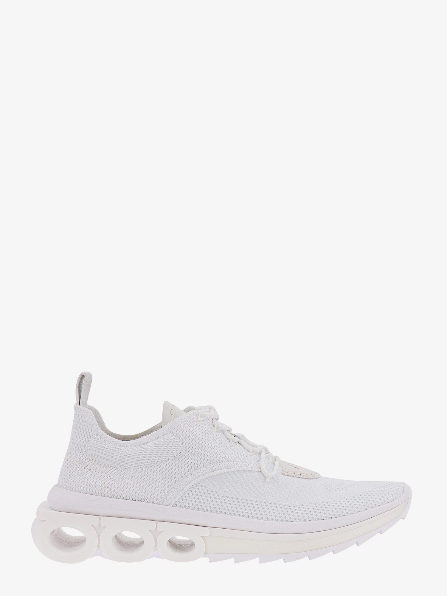 Ferragamo Nylon sneakers with iconic gancini sole