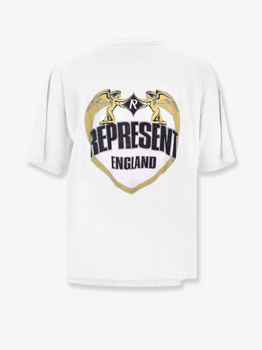 REPRESENT Cotton T-shirt with distressed effect, view 2