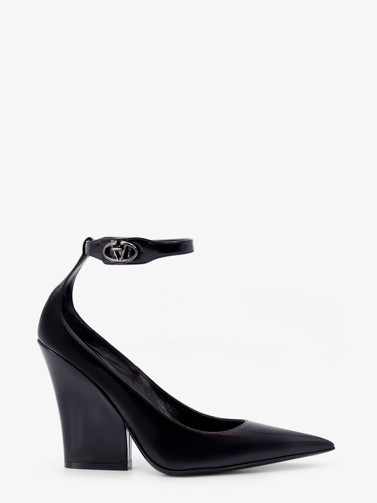 Valentino Garavani Patent leather décolleté with VLogo the bold buckle