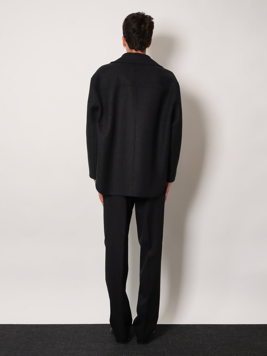 Fendi Double-breasted wool felt peacoat, view 3