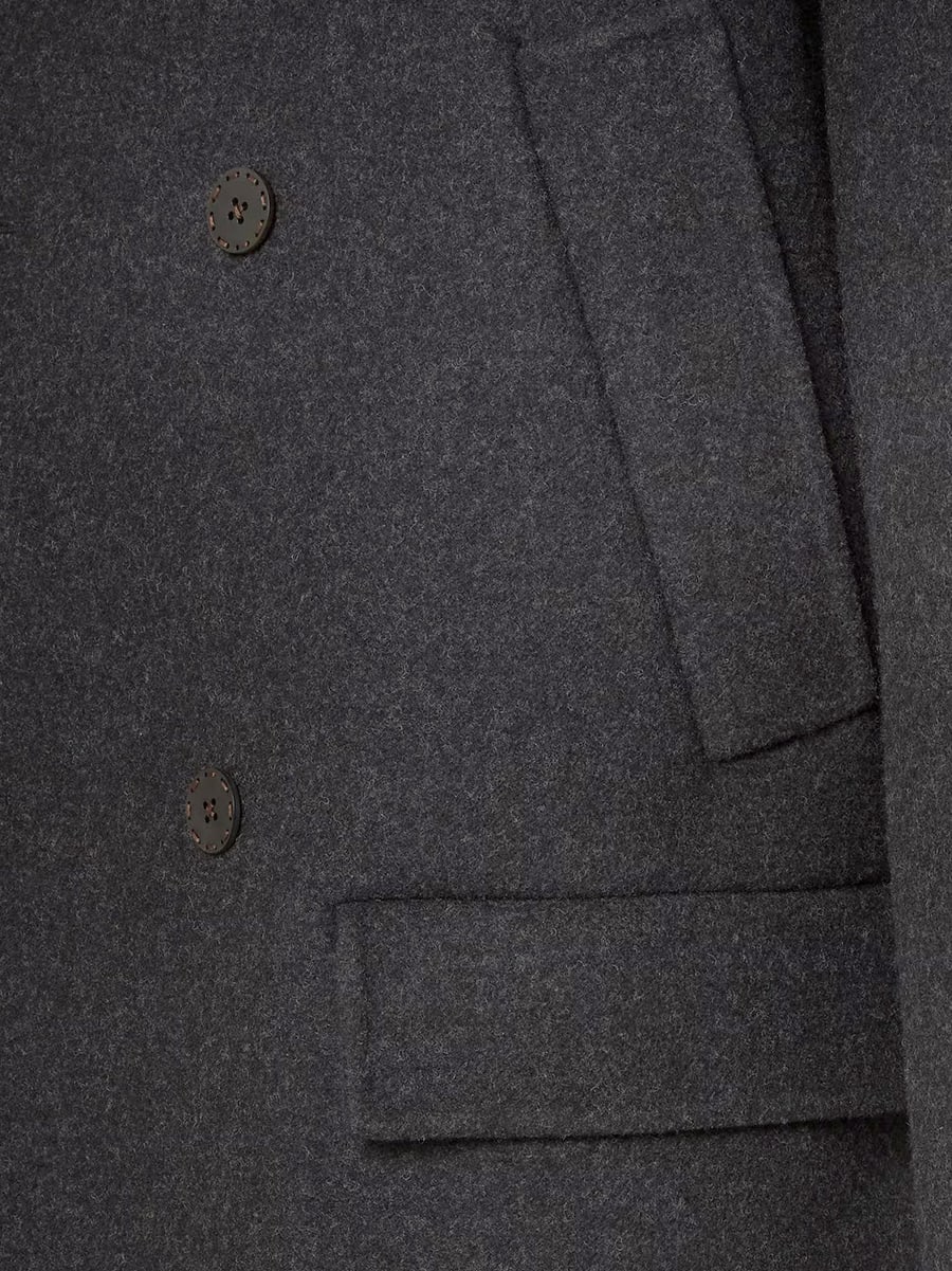 Fendi Double-breasted wool felt peacoat, view 5