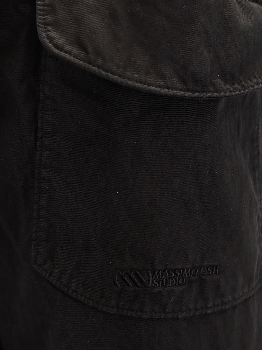 MASSIMO OSTI Gabardine trousers, view 3
