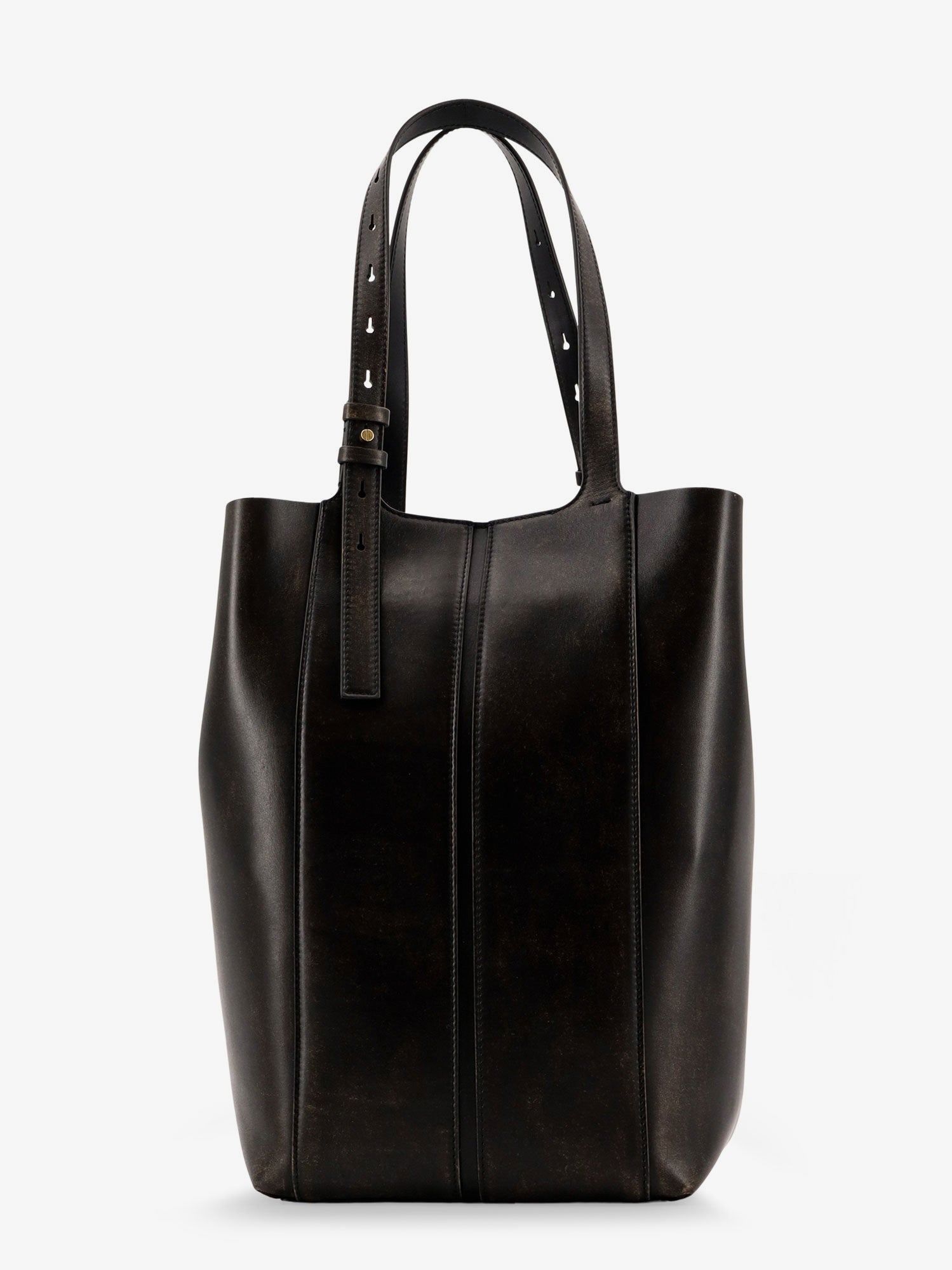 Golden Goose Shopping 24.7 Vintage leather shoulder bag, view 2