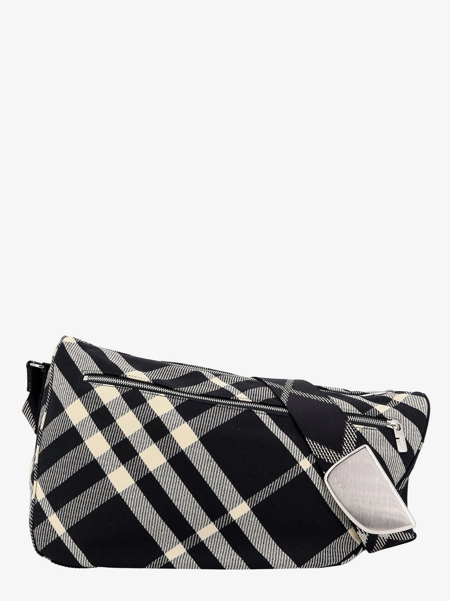 Burberry Messenger cotton blend bag with burberry check jacquard motif