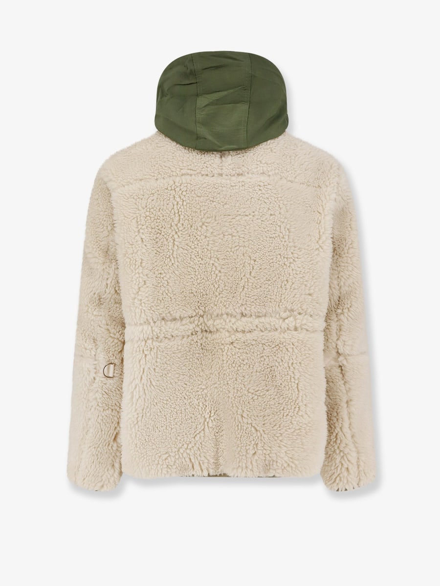 SACAI Eco shearling and nylon jacket, view 2