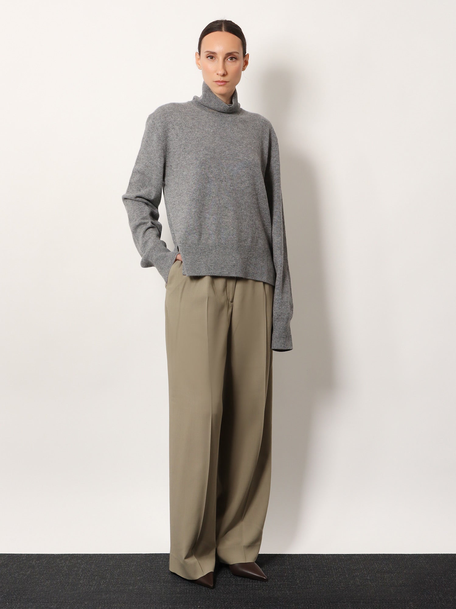 Toteme Cashmere turtleneck sweater, view 2