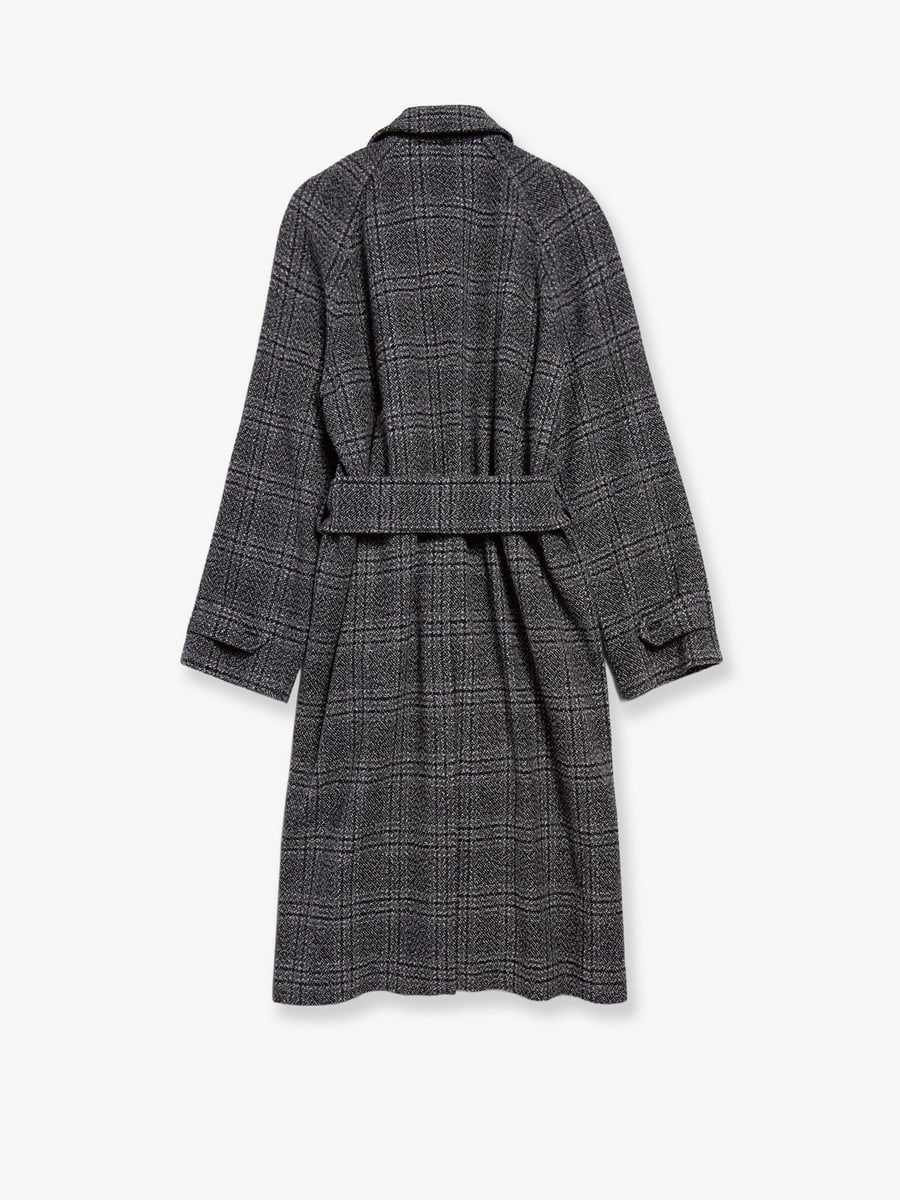 Balenciaga One Layer raglan wool coat, view 4