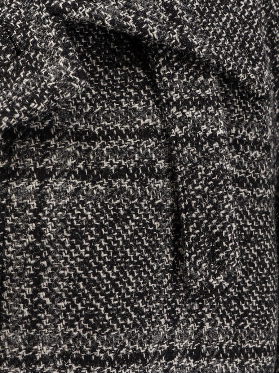 Balenciaga One Layer raglan wool coat, view 5
