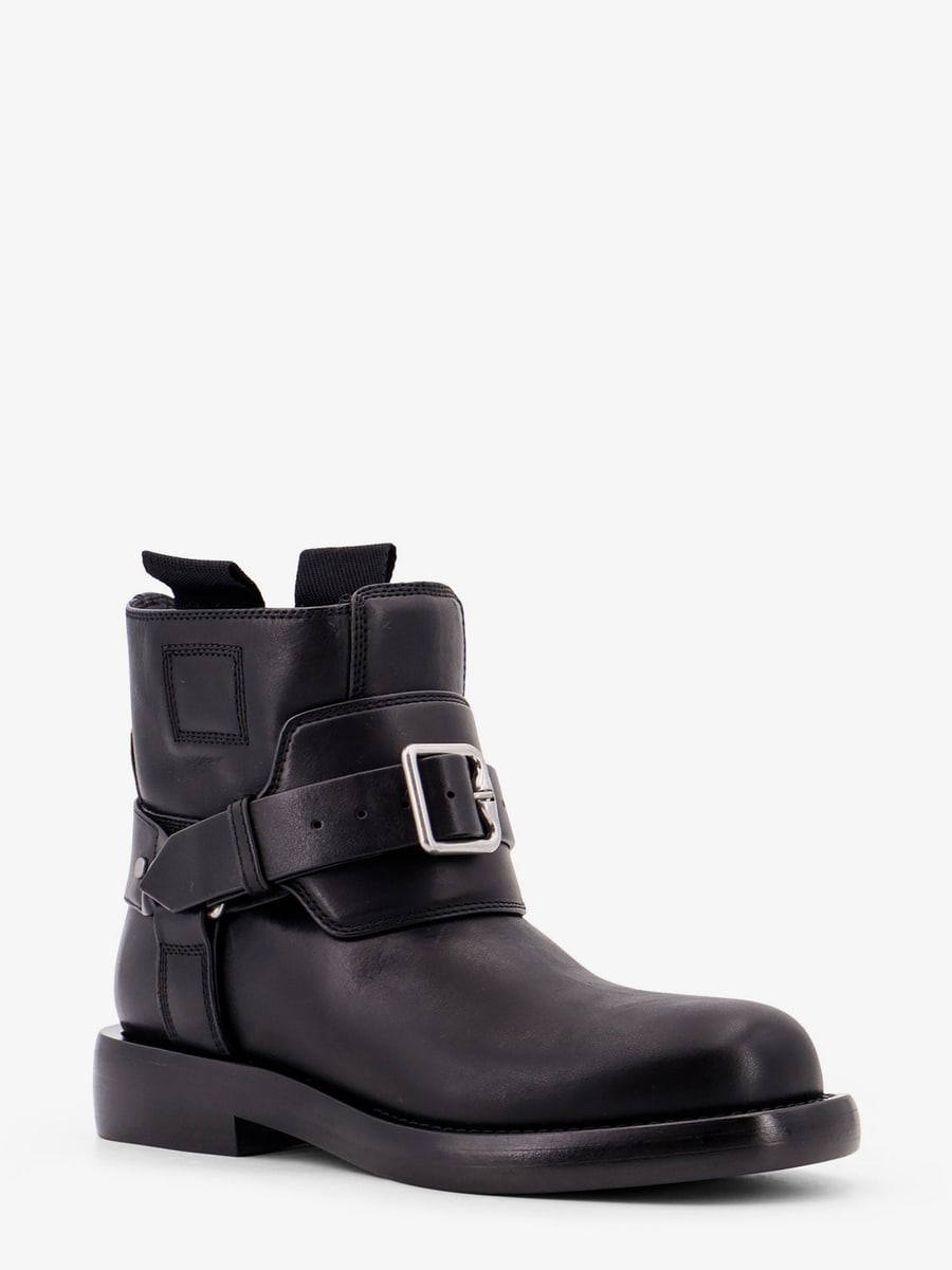 Burberry Cobble leather boots with strap, view 2