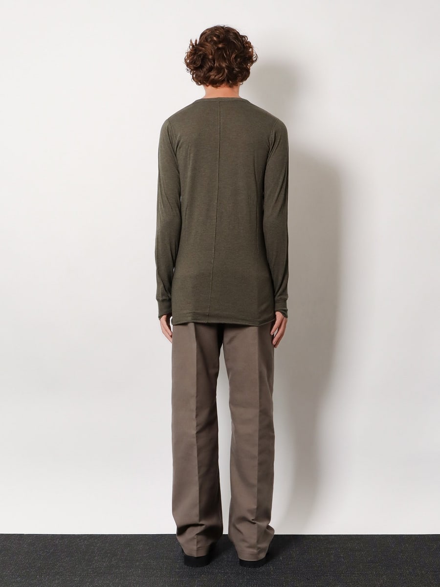 Rick Owens Basic LS T viscose blend T-shirt, view 4