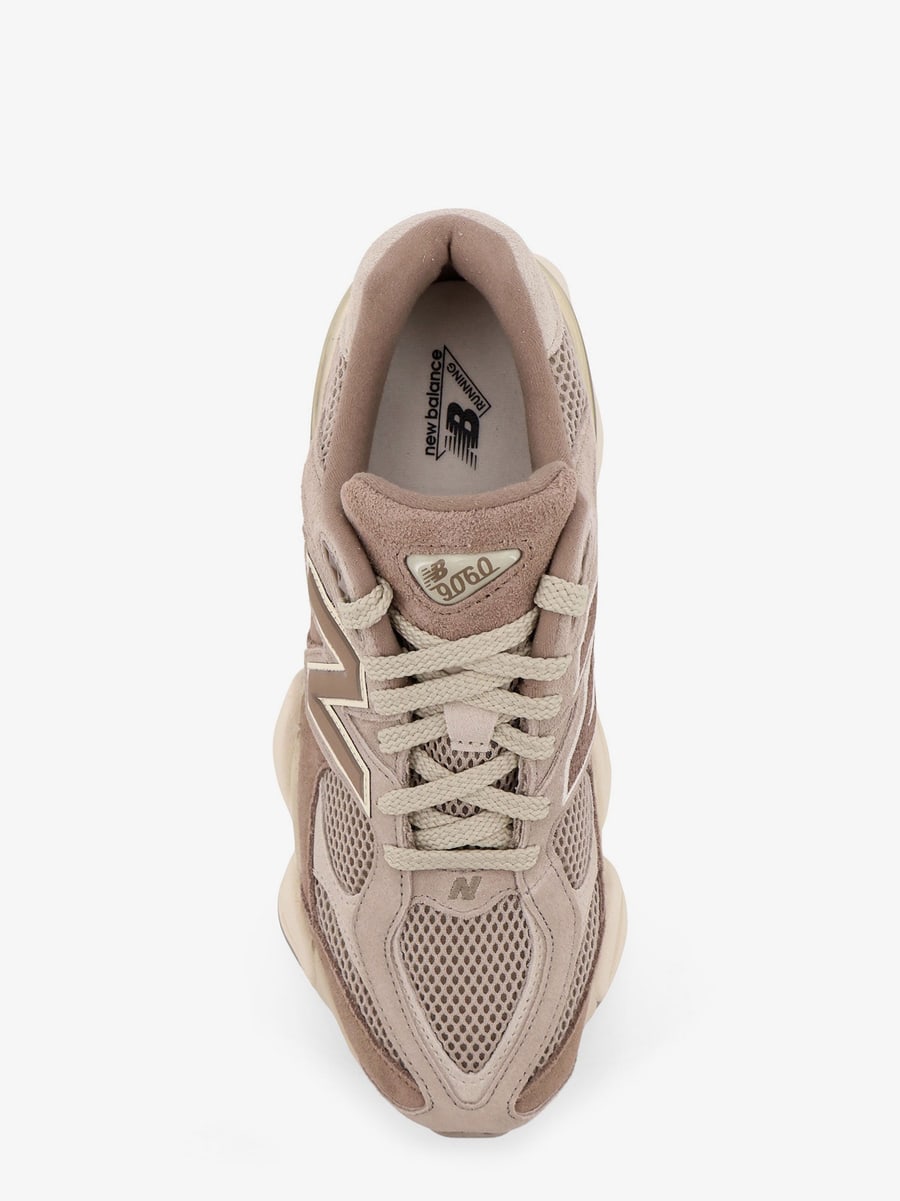 New Balance 9060 mesh and suede low-top sneakers, view 5