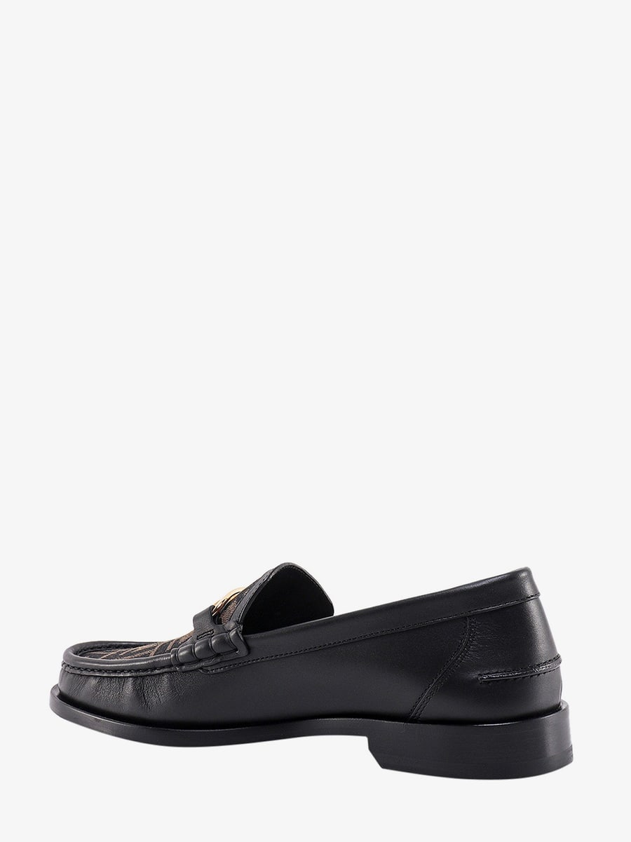 Fendi Fendi O' Lock leather loafer with FF insert, view 3